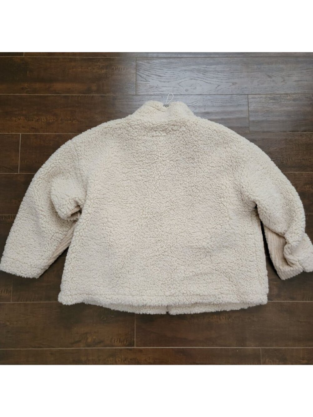 BLANKNYC Corduroy Sherpa Jacket Cottagecore Beige Boho Chic Rustic Y2K Womens S - Picture 3 of 8